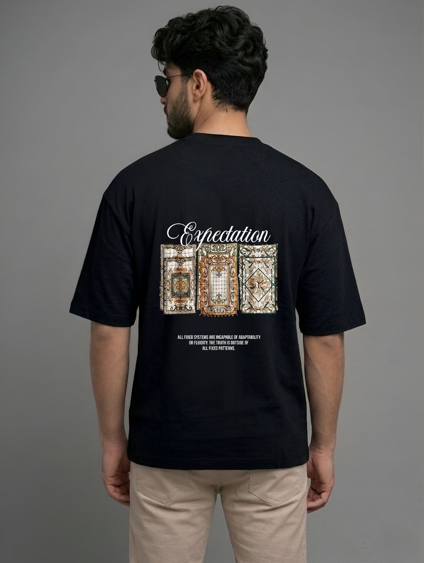 Evenway Expectation Art Graphic Oversized T-Shirt – Premium Streetwear Aesthetic Tee