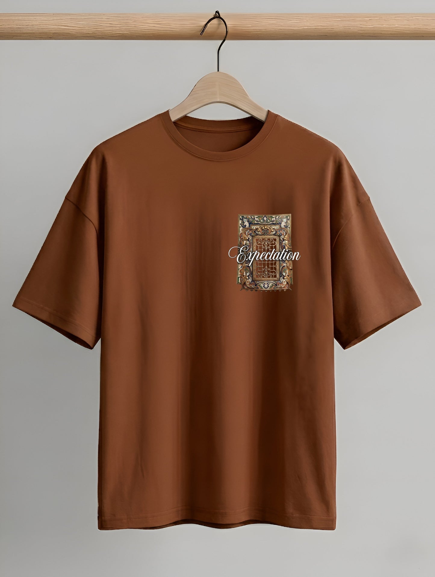 Evenway Expectation Art Graphic Oversized T-Shirt – Premium Streetwear Aesthetic Tee