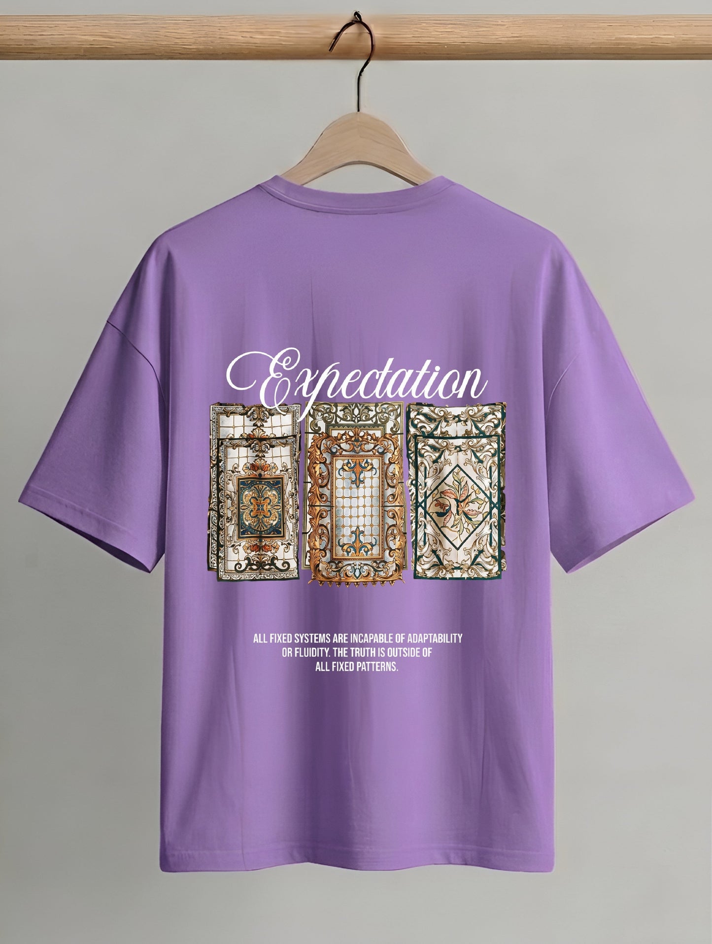 Evenway Expectation Art Graphic Oversized T-Shirt – Premium Streetwear Aesthetic Tee