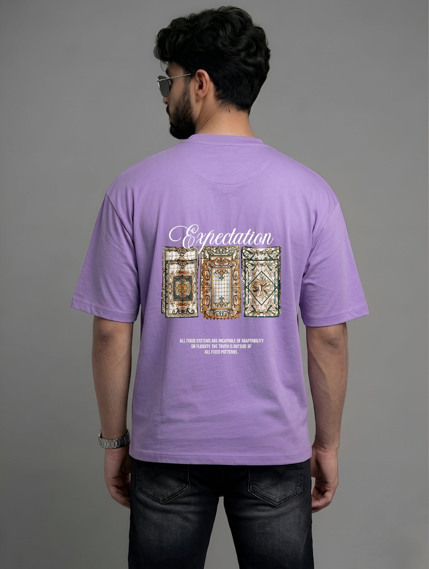 Evenway Expectation Art Graphic Oversized T-Shirt – Premium Streetwear Aesthetic Tee