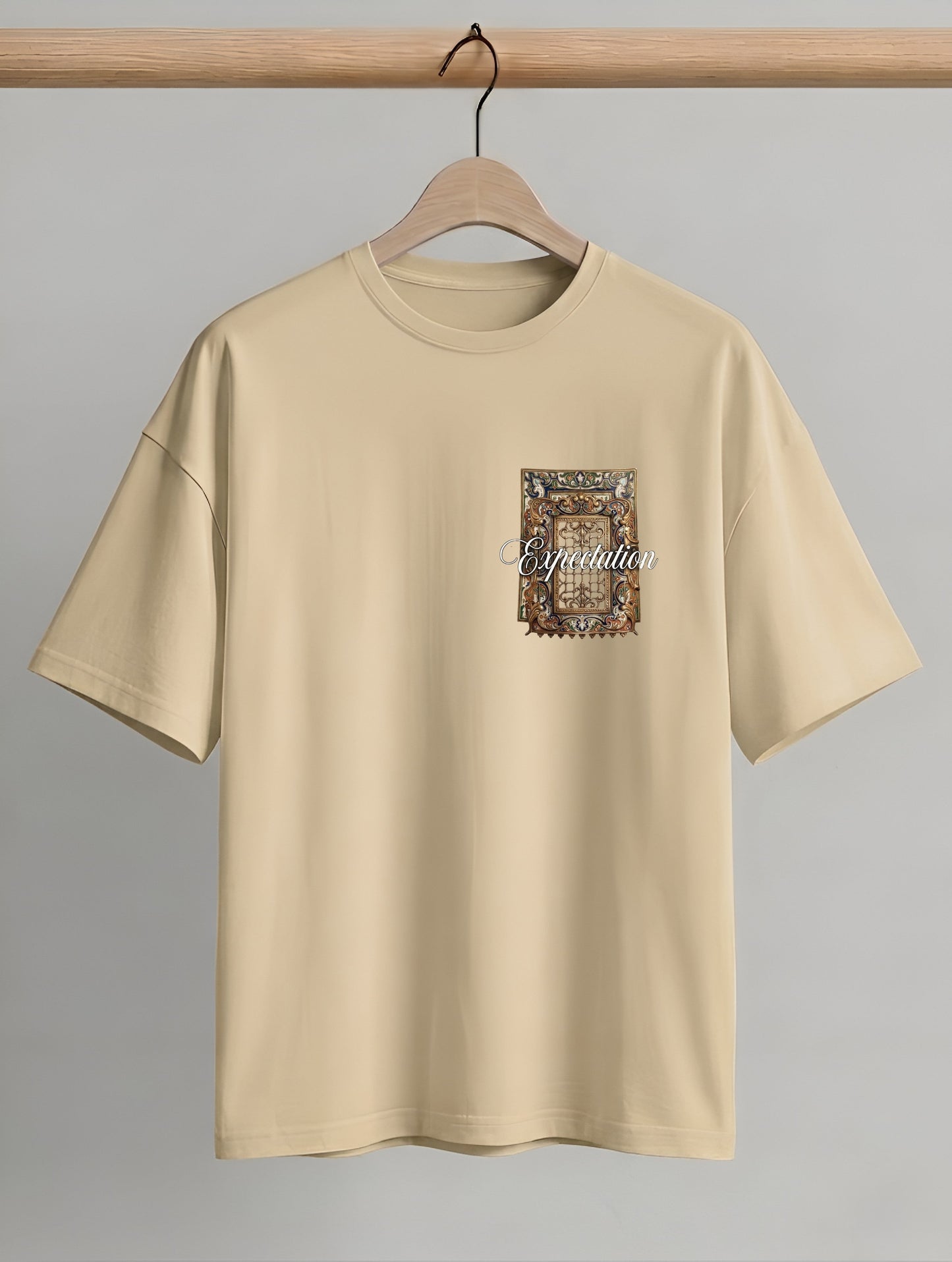 Evenway Expectation Art Graphic Oversized T-Shirt – Premium Streetwear Aesthetic Tee