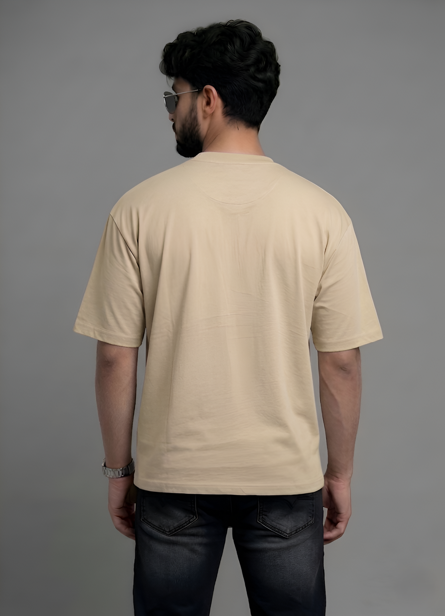 Evenway Oversized Deer Graphic T-Shirt | Minimal Streetwear Cotton Antler Design