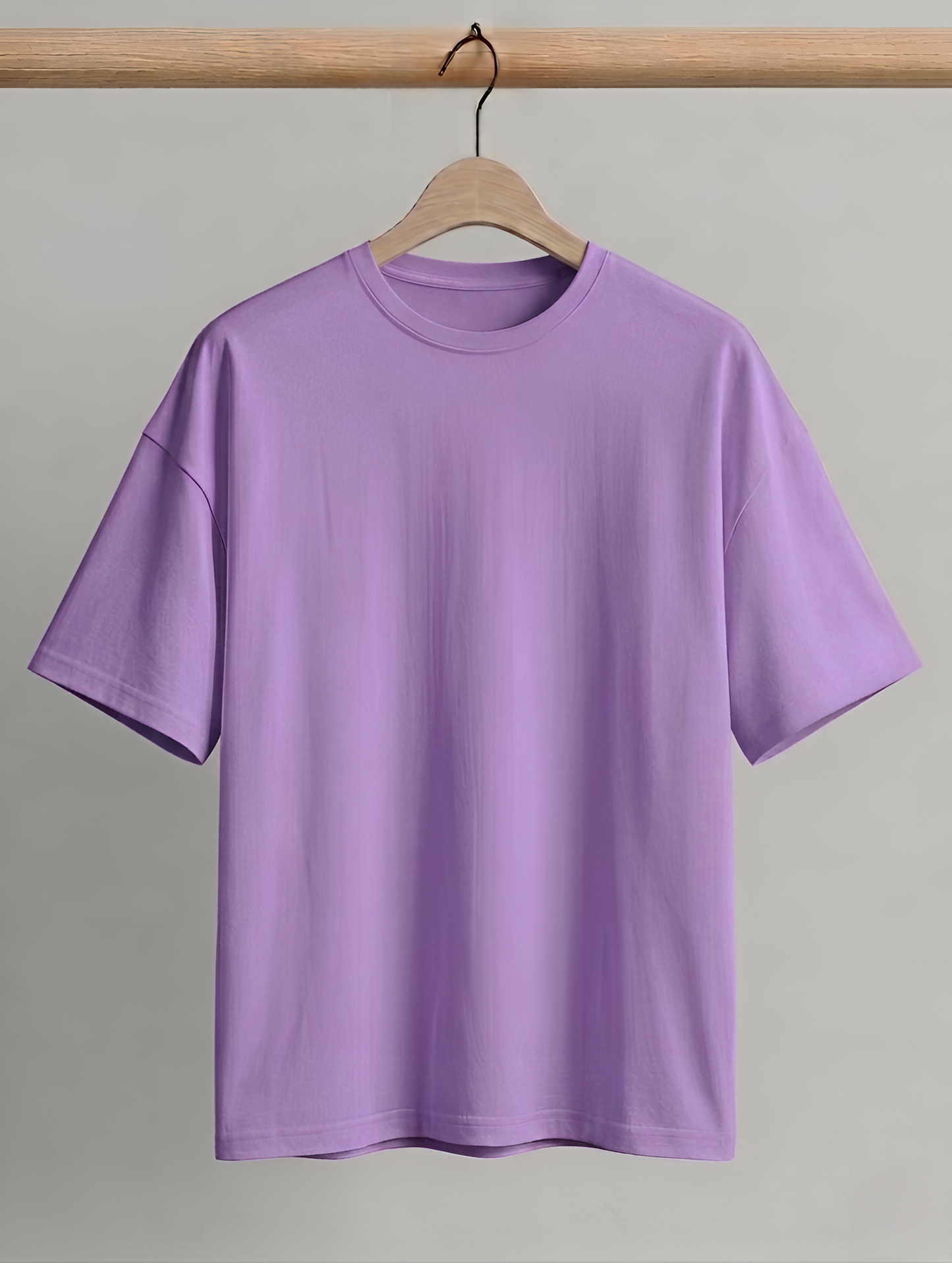 Premium Oversized Lavender Cotton T-Shirt | Heavyweight Drop Shoulder Tee for Men & Women Streetwear