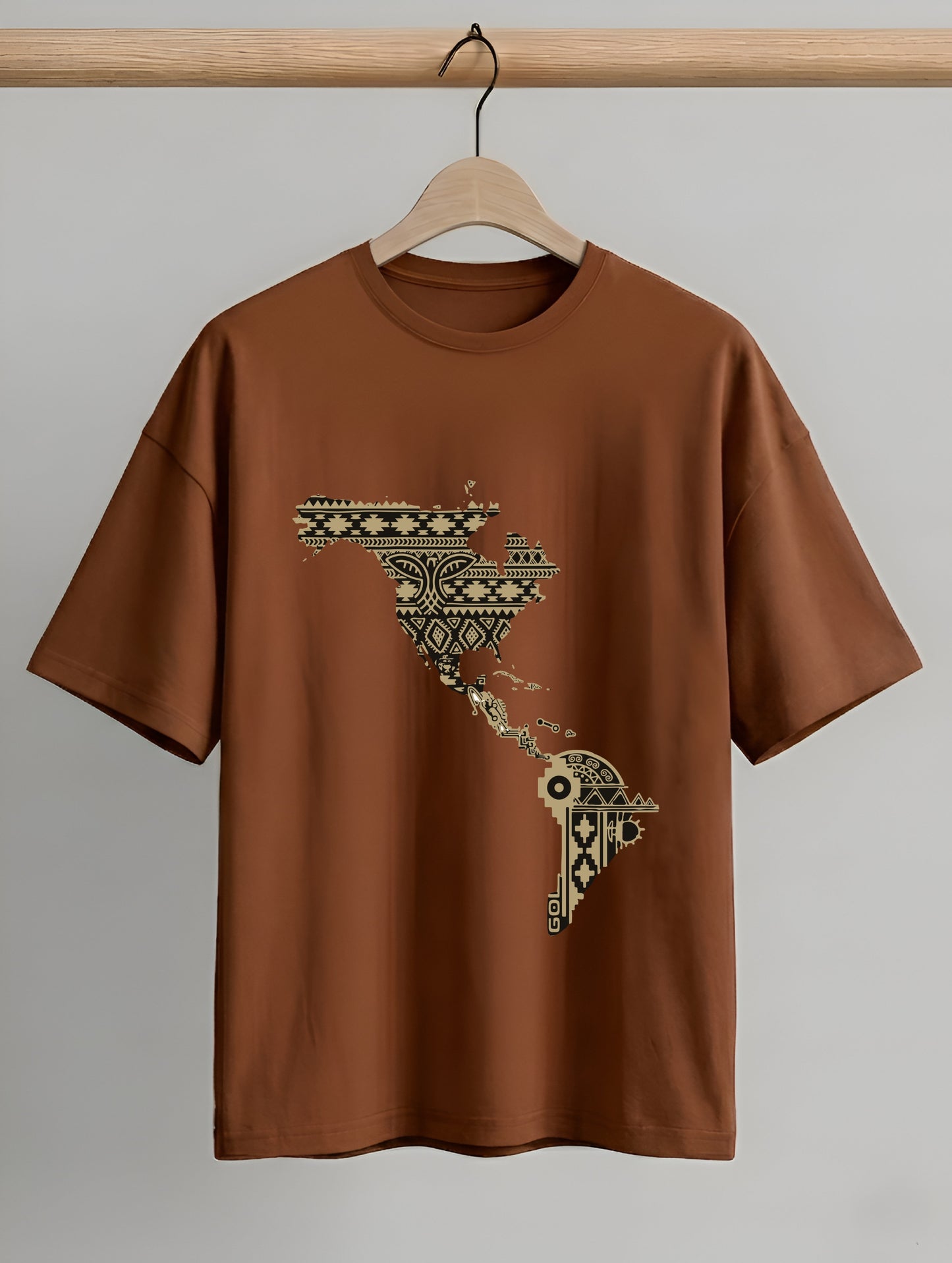 Evenway Latin America Map Graphic T-Shirt | Premium Cotton Oversized T-Shirt for Men