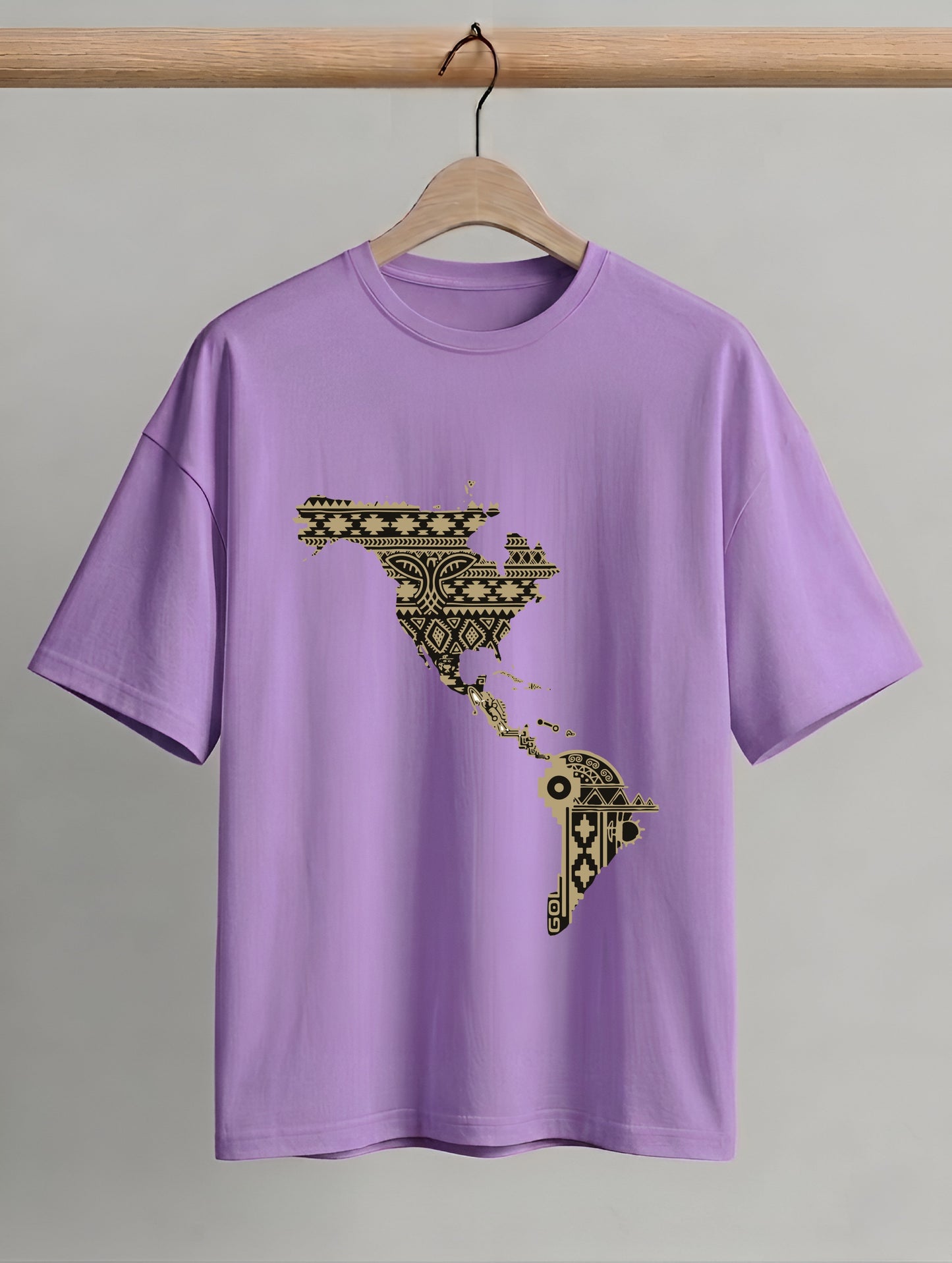 Evenway Latin America Map Graphic T-Shirt | Premium Cotton Oversized T-Shirt for Men