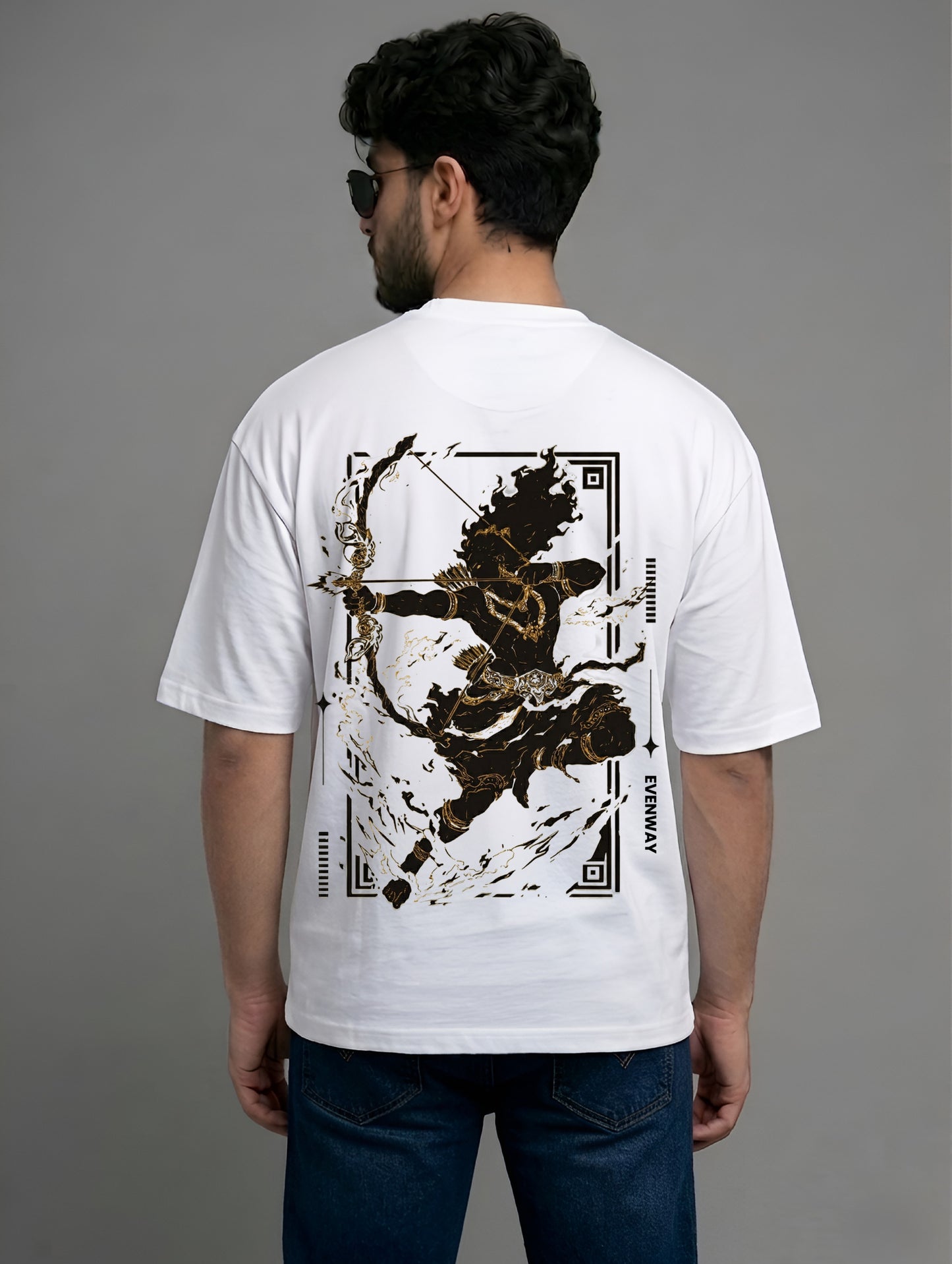 Evenway Archer Graphic T-Shirt – Premium Cotton Oversized Streetwear Tee for Men & Women