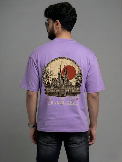 Evenway Memento Mori Graphic Tee - Rust Black Oversized Fit