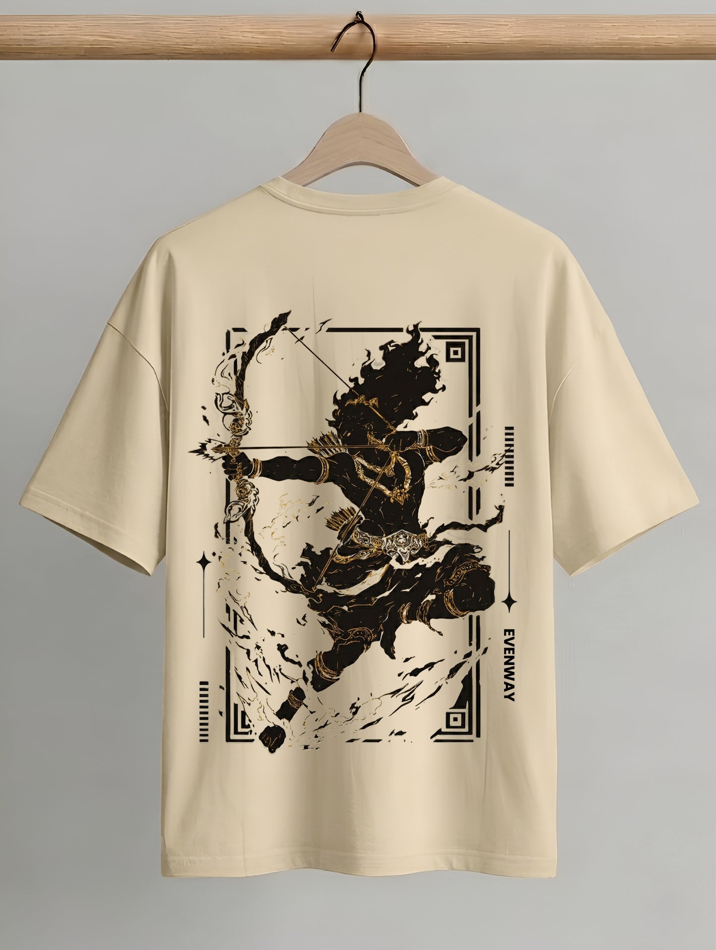 Evenway Archer Graphic T-Shirt – Premium Cotton Oversized Streetwear Tee for Men & Women